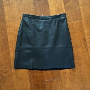 French Connection Leather Skirt